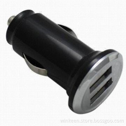 Universal Car Charger with 2.1A Dual USB Output for iPhone/iPad/Tablet PC